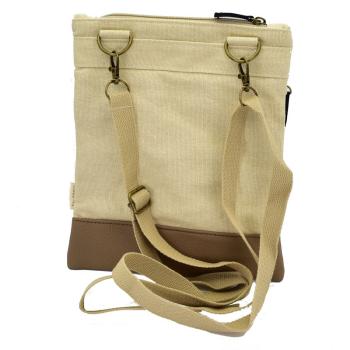 Handtasche Canvas Crossbag No Name Uni sand